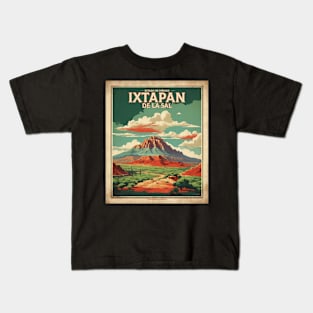 Ixtapan de la Sal Estado de Mexico Tourism Travel Vintage Kids T-Shirt